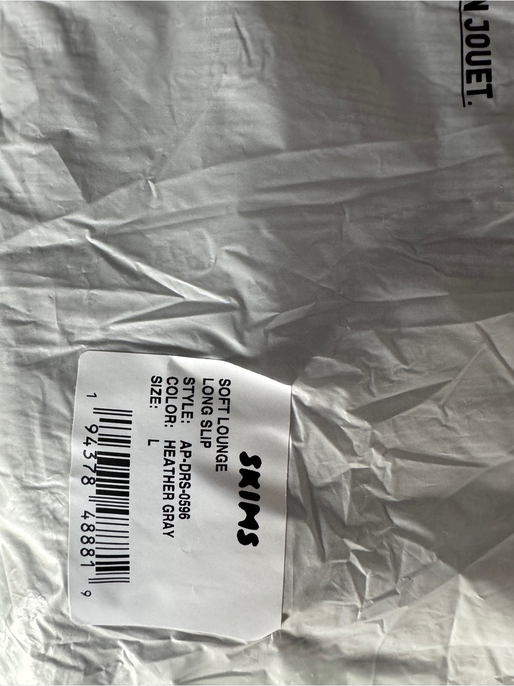 SKIMS Heather Gray Soft Lounge Long Slip Dress- NWT size L
